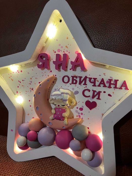 Персонализирани нощни рамки или  лампи