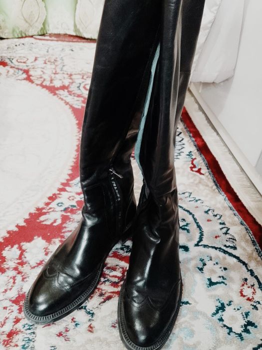 Сапоги кожаные фирма baver