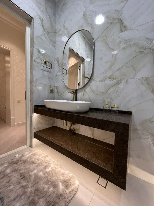 Столешницы из искусственный камень для санузел