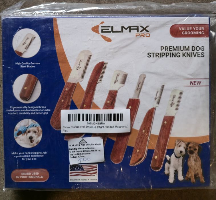 Elmax pro premium dog stripping knives