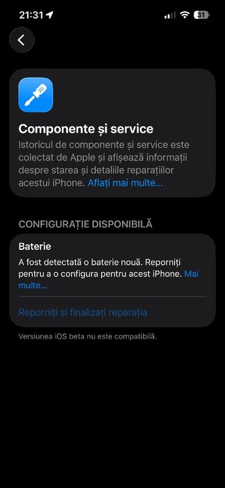 iPhone 14 Midnight 128GB - Baterie 100% (Garanție) - Liber de rețea