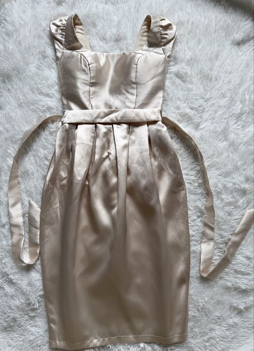 Платье атласное T&T