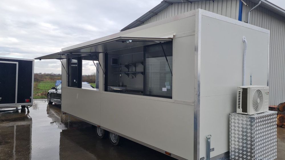 Rulote Comerciale Premium Fast Food Truck Complet Echipate, 6m, Personalizabile, In Stoc Si La Comanda