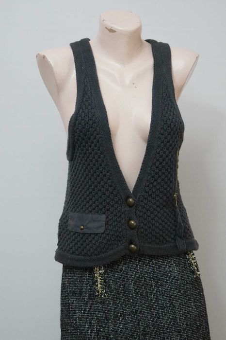 Vesta gri MAJE bumbac  marimea S