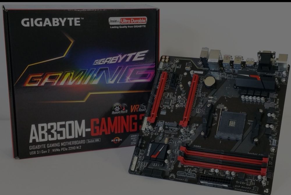 Gigabyte AB350 Gaming 3.и процесор Ryzen 5 2600 и SSD Samsung