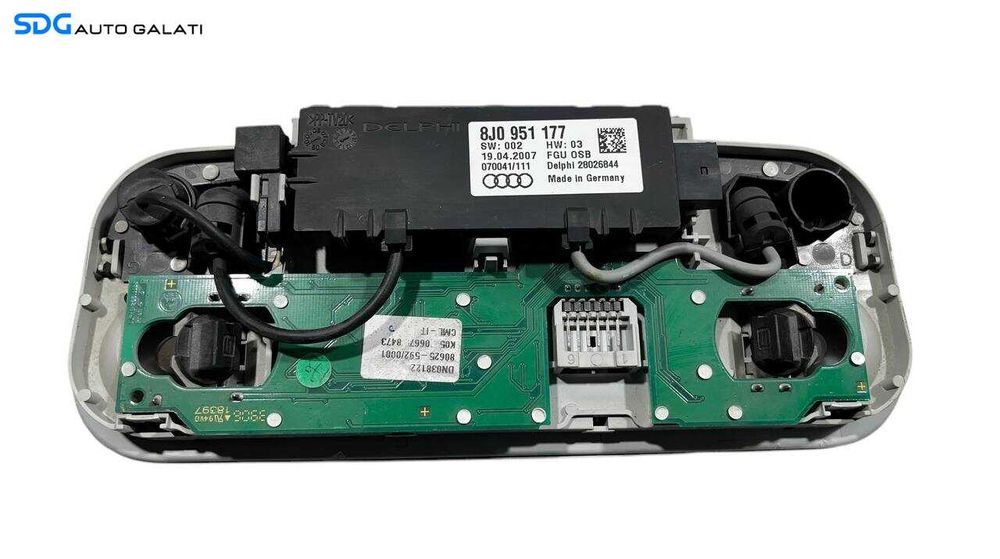 Plafoniera Lumini Bec Lampa Iluminare Habitaclu Interior Audi TT 2 MK2 Roadster Cabrio Decapotabil 2006 - 2014 Cod 8J0951177 [L5961]