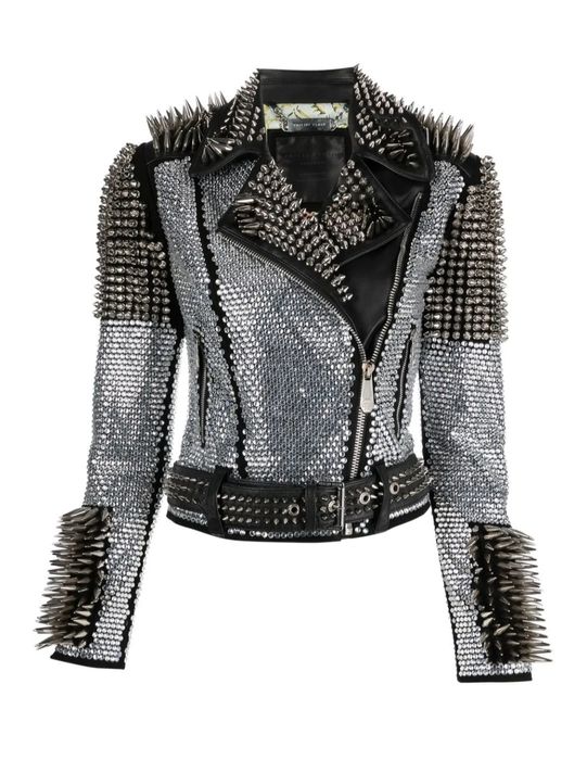 Fhilipp Plein crystal studded jacket