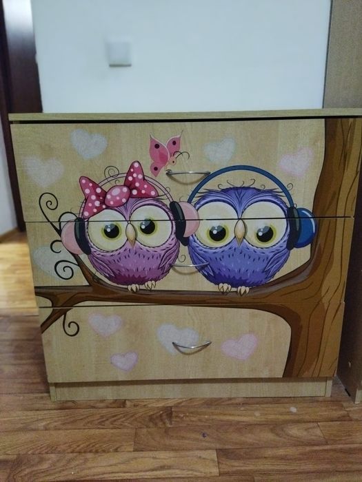 Детский гарнитур 2 кровати+шкаф+комод