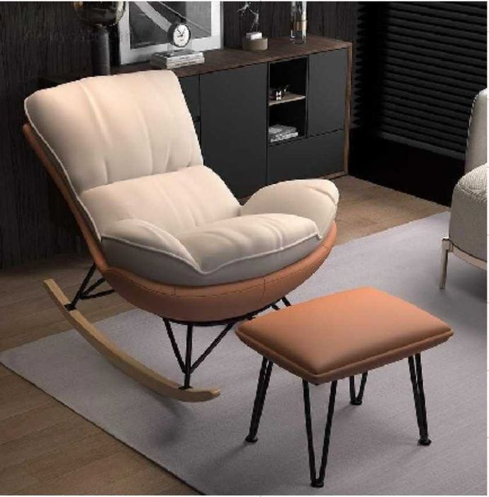 Кресло-качалка в скандинавском стиле для дома, гостиной, балкона