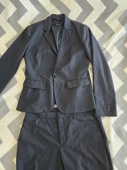 Costum dama, sacou și pantaloni de stofa