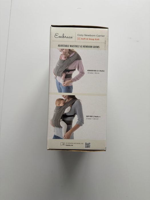 Хибритна ергономична раница за най-малките ERGOBABY EMBRACE ГРАФИТ