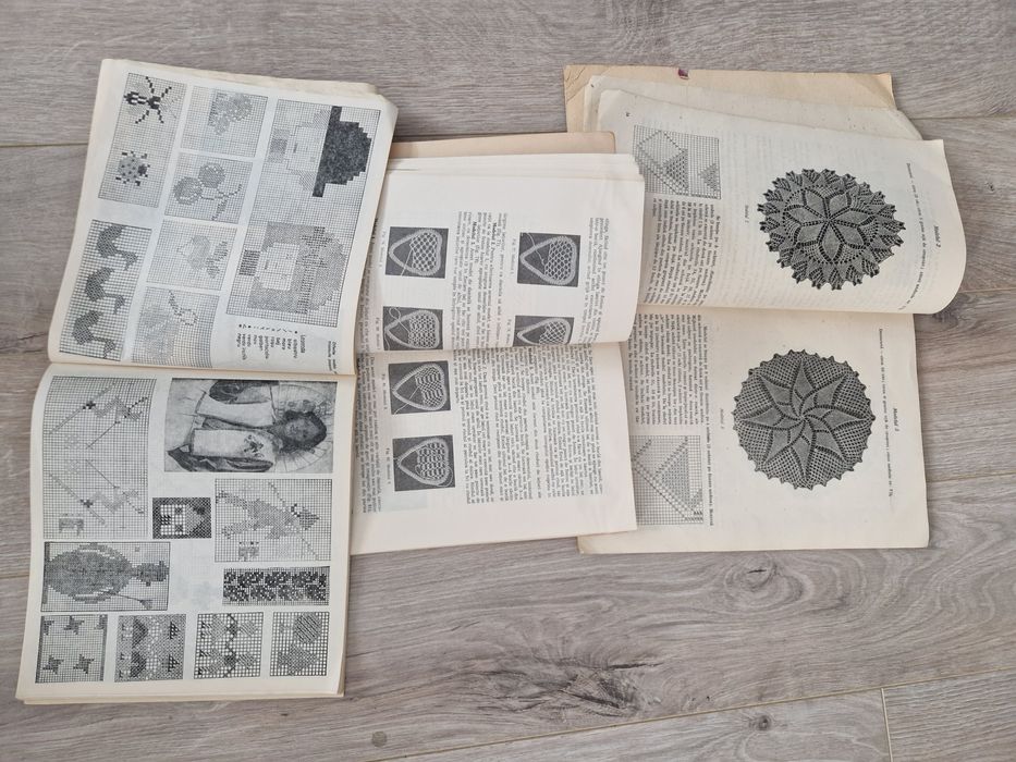 Set 3 carti: Impletituri Artistice, Dantele si Tricotaje in culori