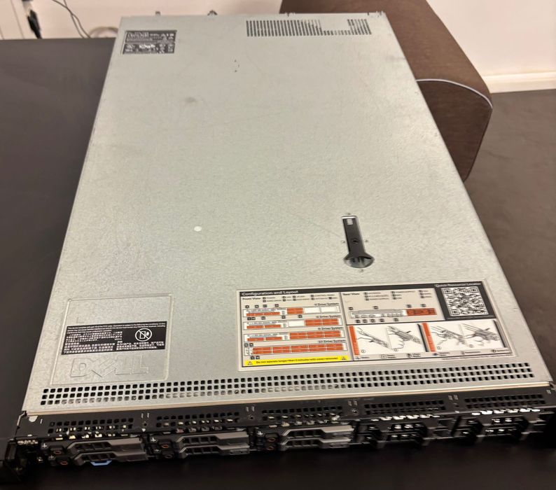 Server Dell R620 2 x E5-2660 V2 2.20GHZ 20 core 40 threads 64 GB RAM 5 x 450 GB SAS10K HGST