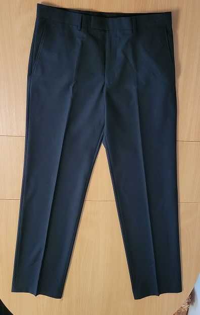 Pantaloni barbati stofa negru M-L noi