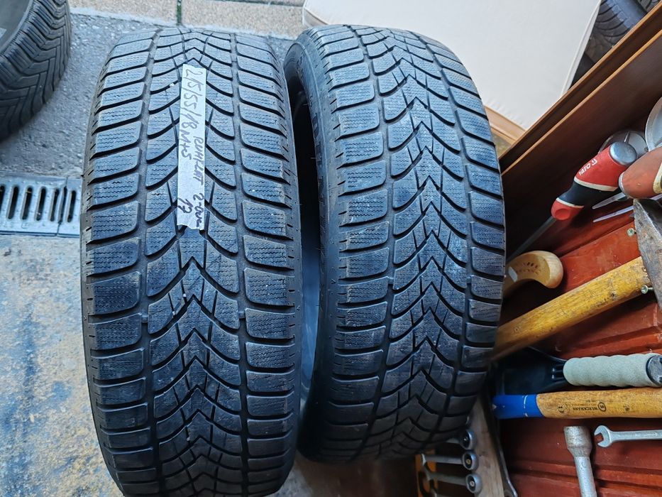 Vând cauciucuri 215/55/18 M+S 2 buc//Runflat// imp Germania