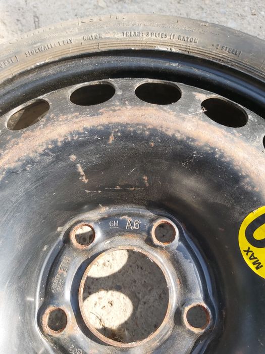 Roata rezerva Opel 5x110 cu suport si triunghi reflectorizant