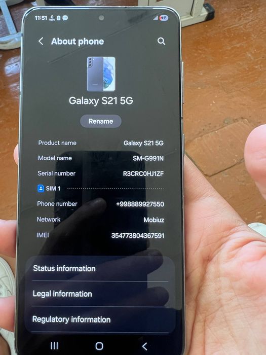 Samsung S21 sotiladi yoki abmen