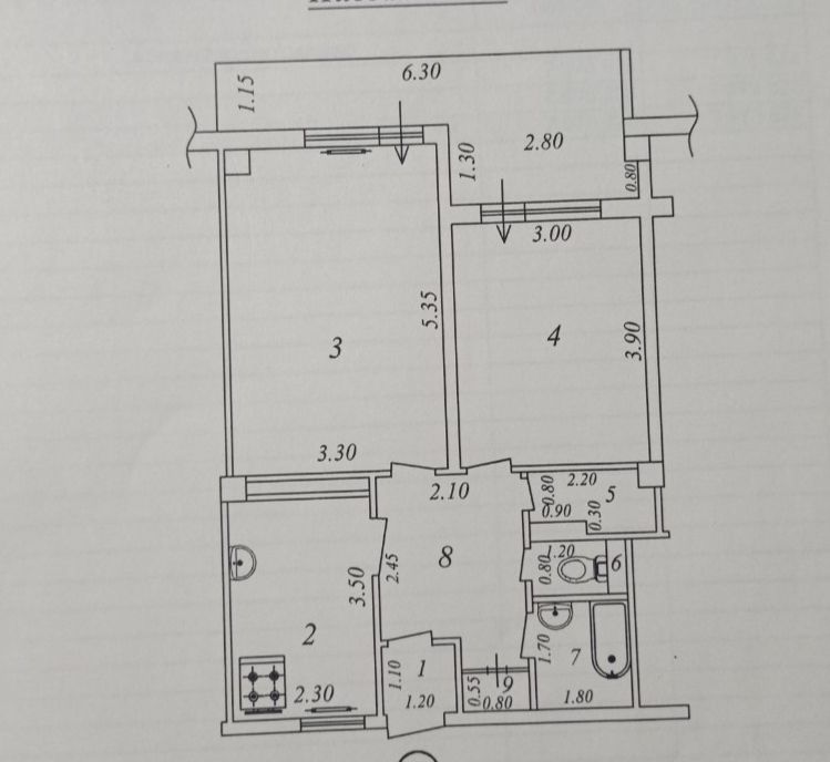Яшнабад!!! 2*3/9/9, 55 м2, ипотека можно