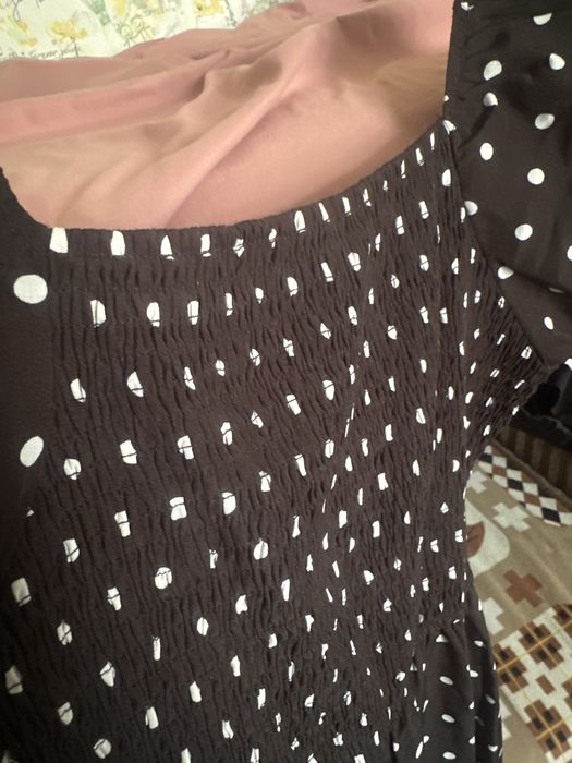 модное платье в горошек
