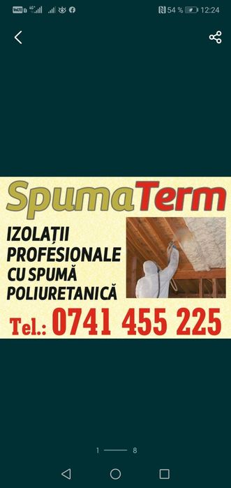 Izolații cu spumă poliuretanică