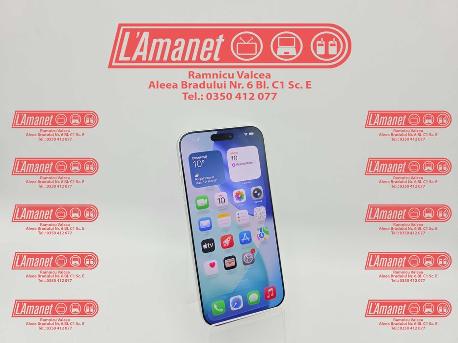 iPhone 17 Pro Max Silver 256GB Neverlock FullBox Garantie 100% Bateria