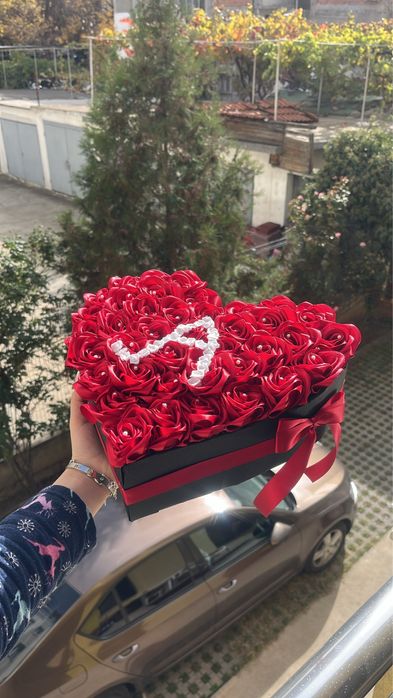 Свети Валентин| Ръчно изработени букети