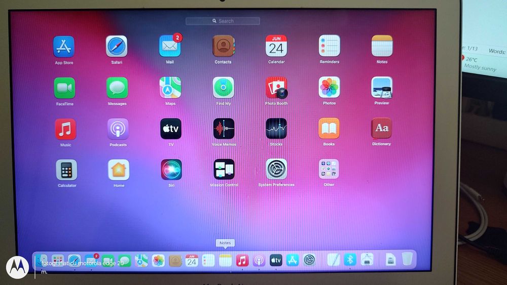 Macbook Air A1466 din 2017, SSD 128gb M2, RAM 8gb
