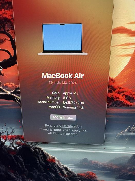 Macbook air m3 8gb
