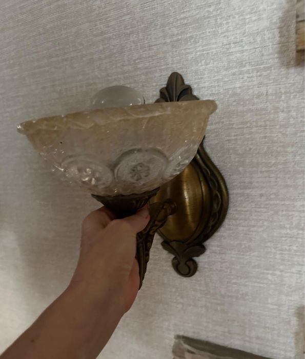 Бра на стену. Бронза.