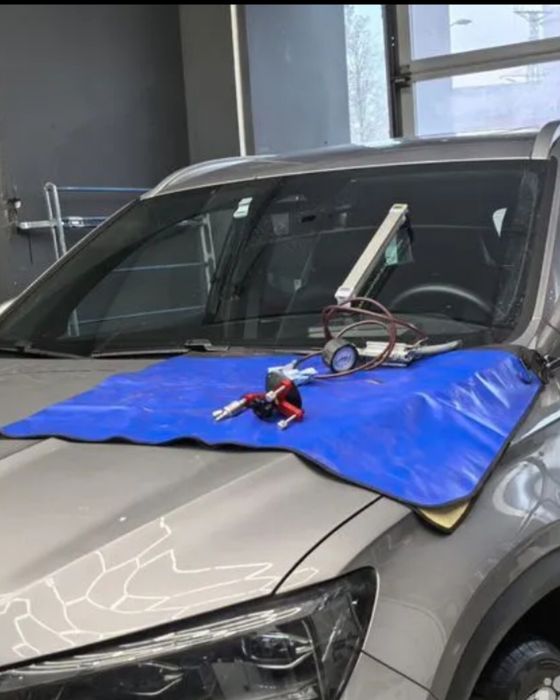 Ремонт лобового стекла (сколы и трещин).Оборудование и полимер АМЕРИКА