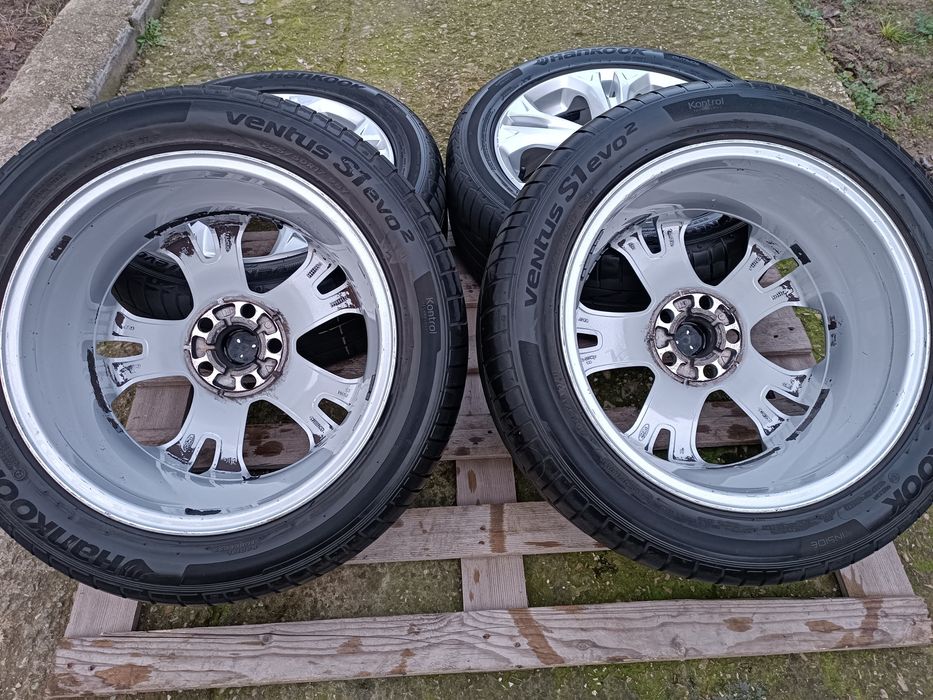 Лети джанти 17ки 5х108 Ford + летни гуми 225/50/17 Hankook