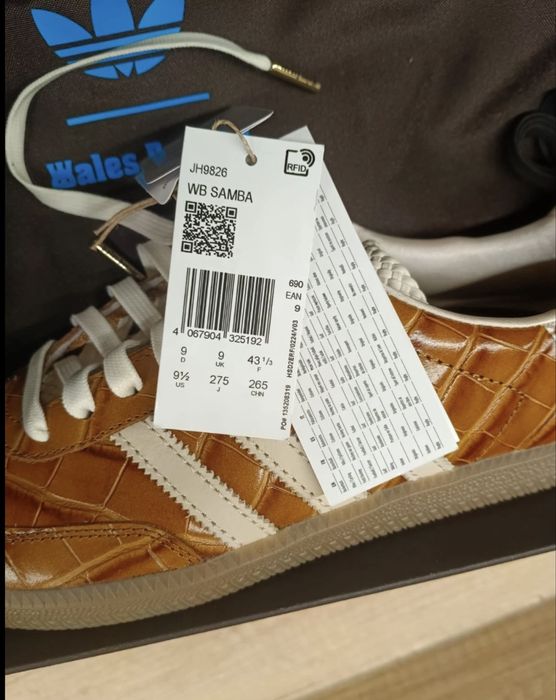 Adidas x Wales Bonner Samba Croc night brown 43 1/3