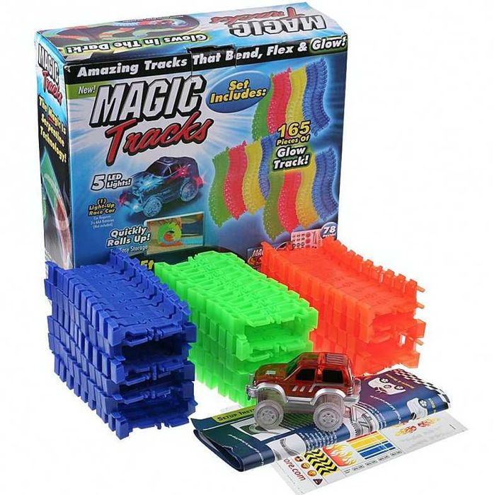 Конструктор Magic Tracks детали светятся в темноте