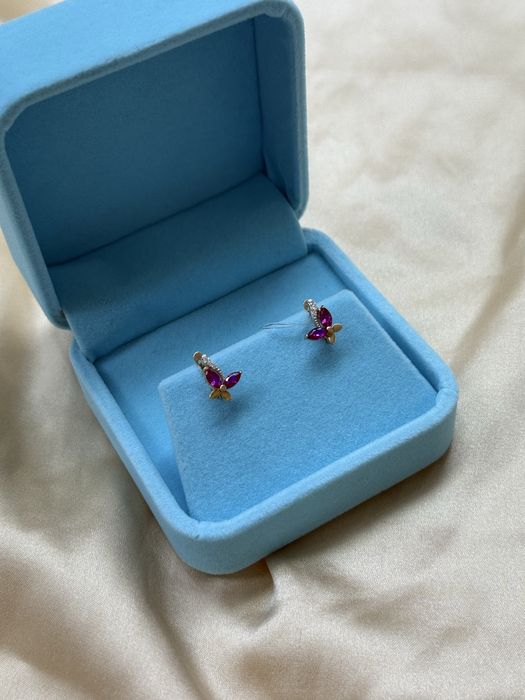 Золотые детские серьги