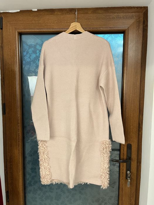 Cardigan cu detaliu blana