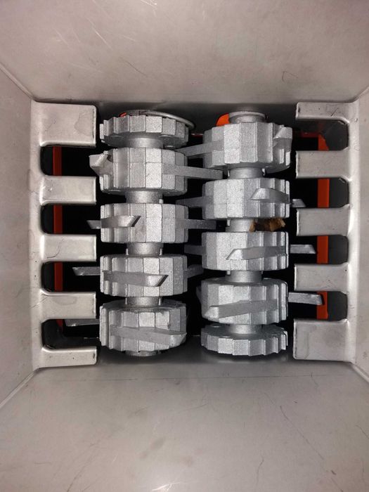 Zdrobitor fructe cu samburi role tamburi aluminiu cuva inox 57x37x23cm