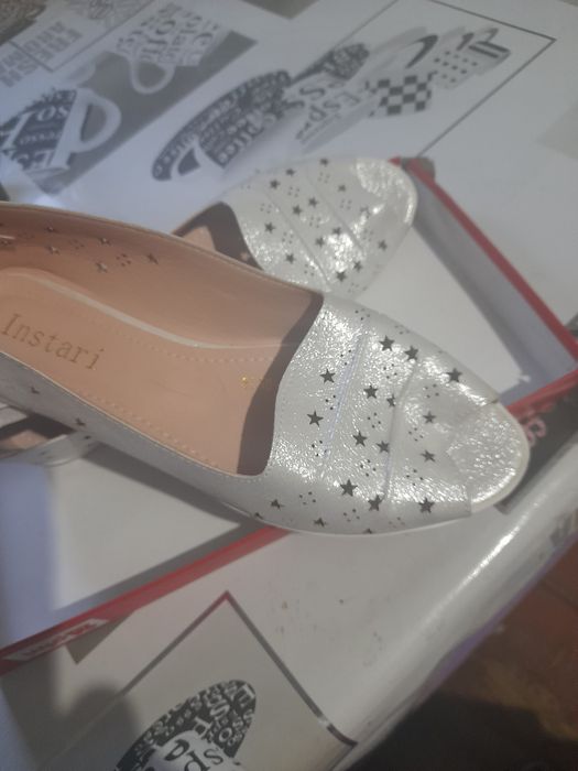 Балетки белые новые разм37