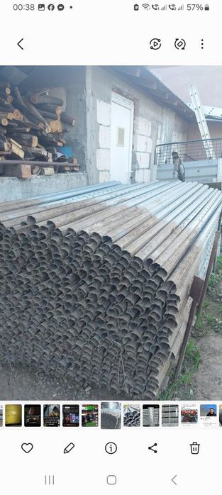 Stîlpi șpalieri șeranpoi de vânzare de beton și metalici zincați
