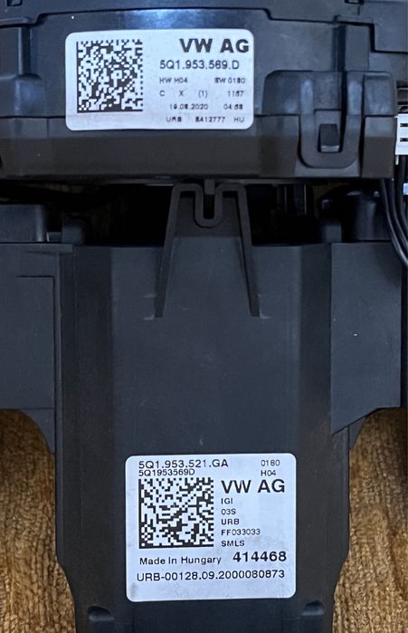 Spira / Spirala / SZL / Bloc manete VW Seat Skoda Audi