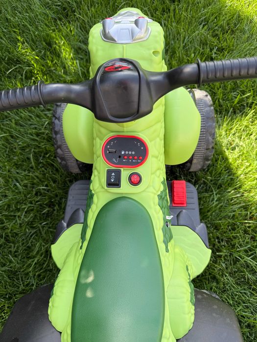 ATV electric copii Dinozaur T-REX 6V, cu lumini și muzică