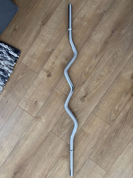 Bara curl bodybuilding Domyos Decathlon 120 cm