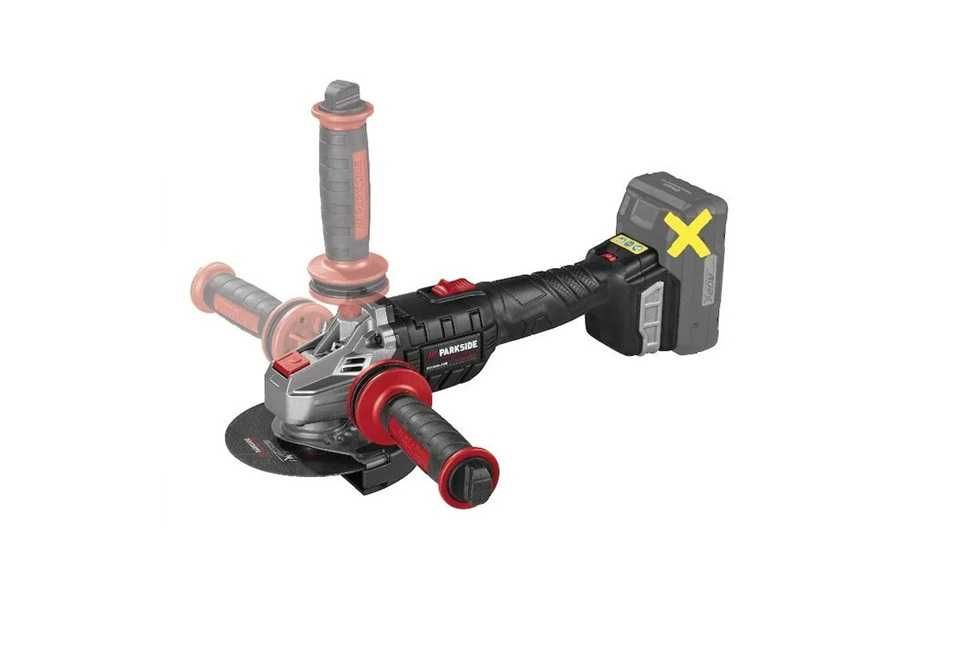 Polizor unghiular PARKSIDE Performance 20V fara acumulator fara incar.