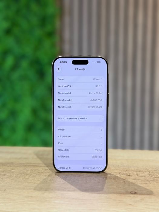 iPhone 16 Pro 256Gb Desert/Baterie100%/Garantie 12 luni @atsgsm.ro