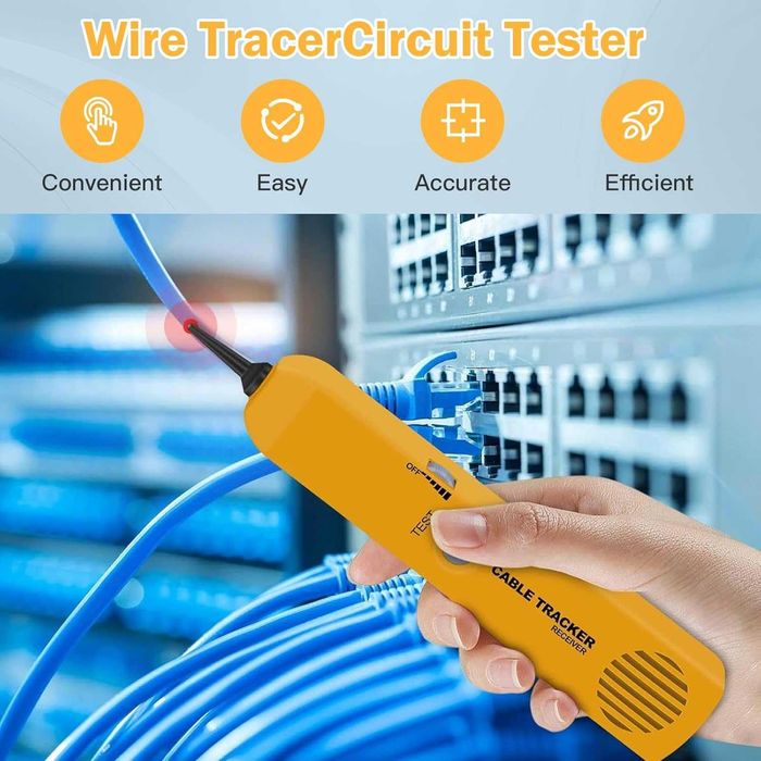 НОВ! Тестер за кабели и трасета, детектор за прекъсване