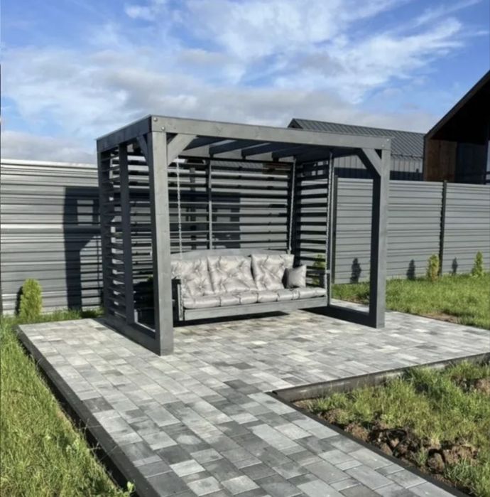 Садовая качель лофт