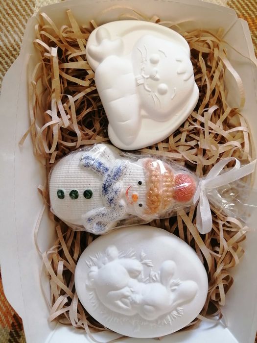 Наборы для творчества из гипса +мыло