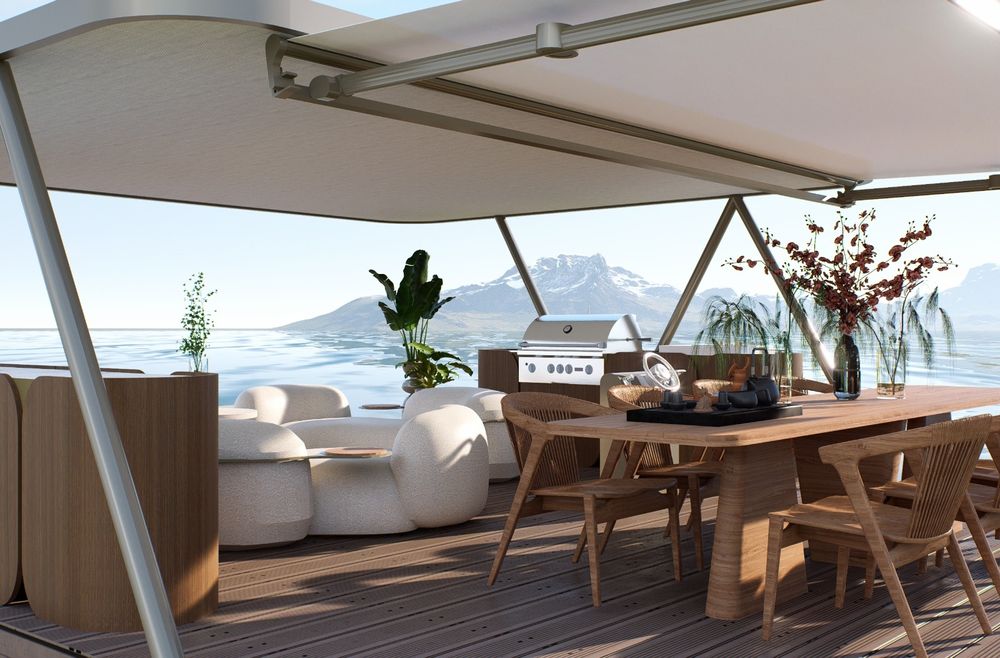 Trimaran (ponton) electric