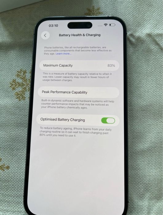 Iphone 14 pro max violet 256gb 83%
