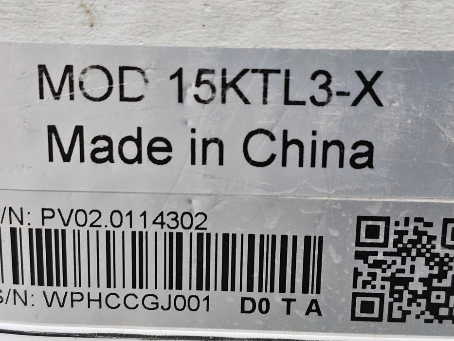 Трифазен мрежов инвертор Growatt 15KW, 380V, MOD 15KTL3-X