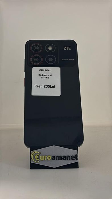 Telefon mobil ZTE Blade A35, Dual SIM, 2GB RAM, 64GB, 4G -A-